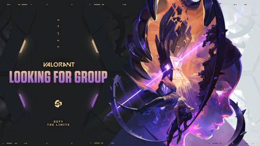 Discovery splash banner for VALORANT LFG Discord server