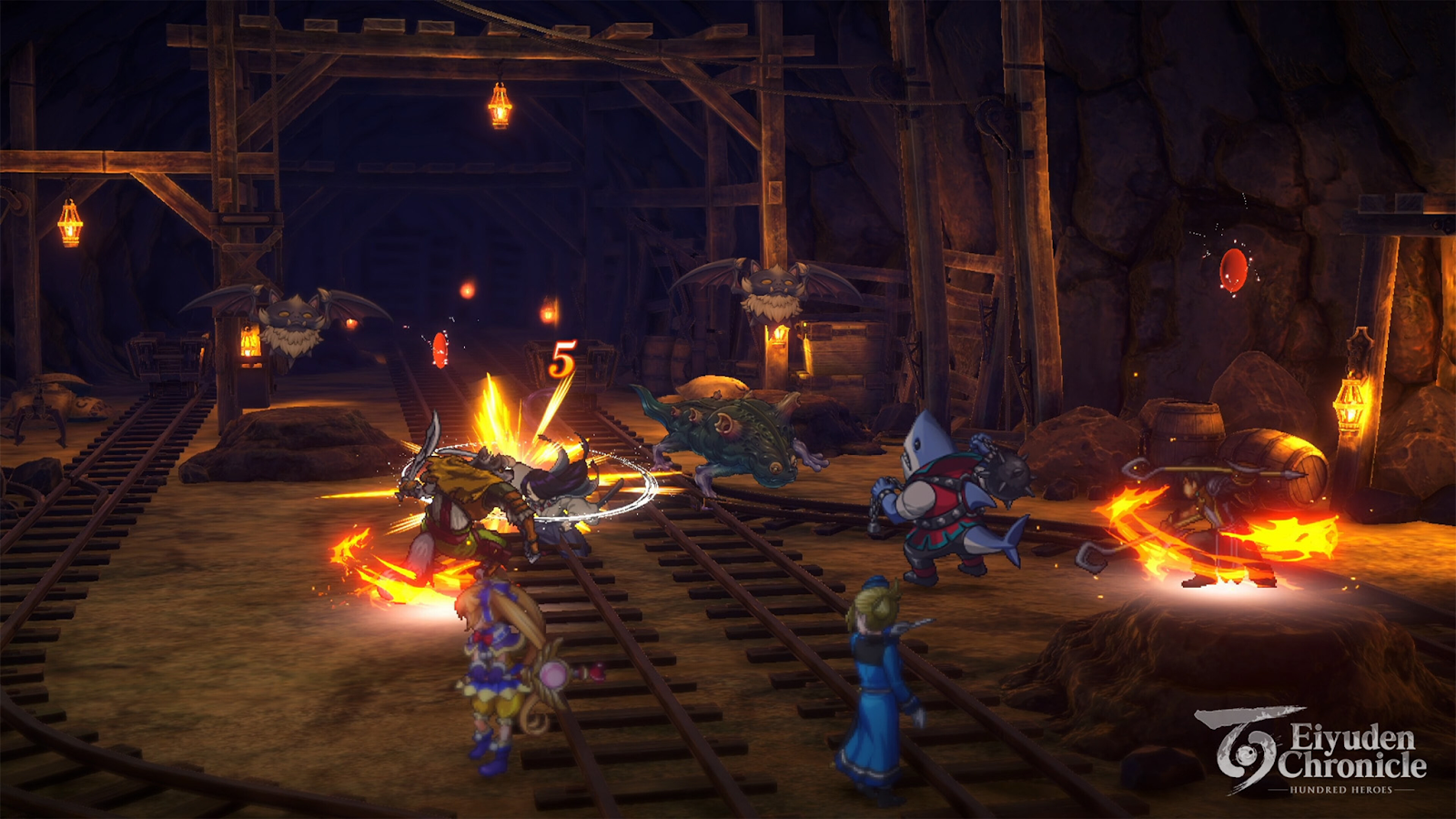 A screenshot from the game “Eiyuden Chronicle: Hundred Heroes.” 