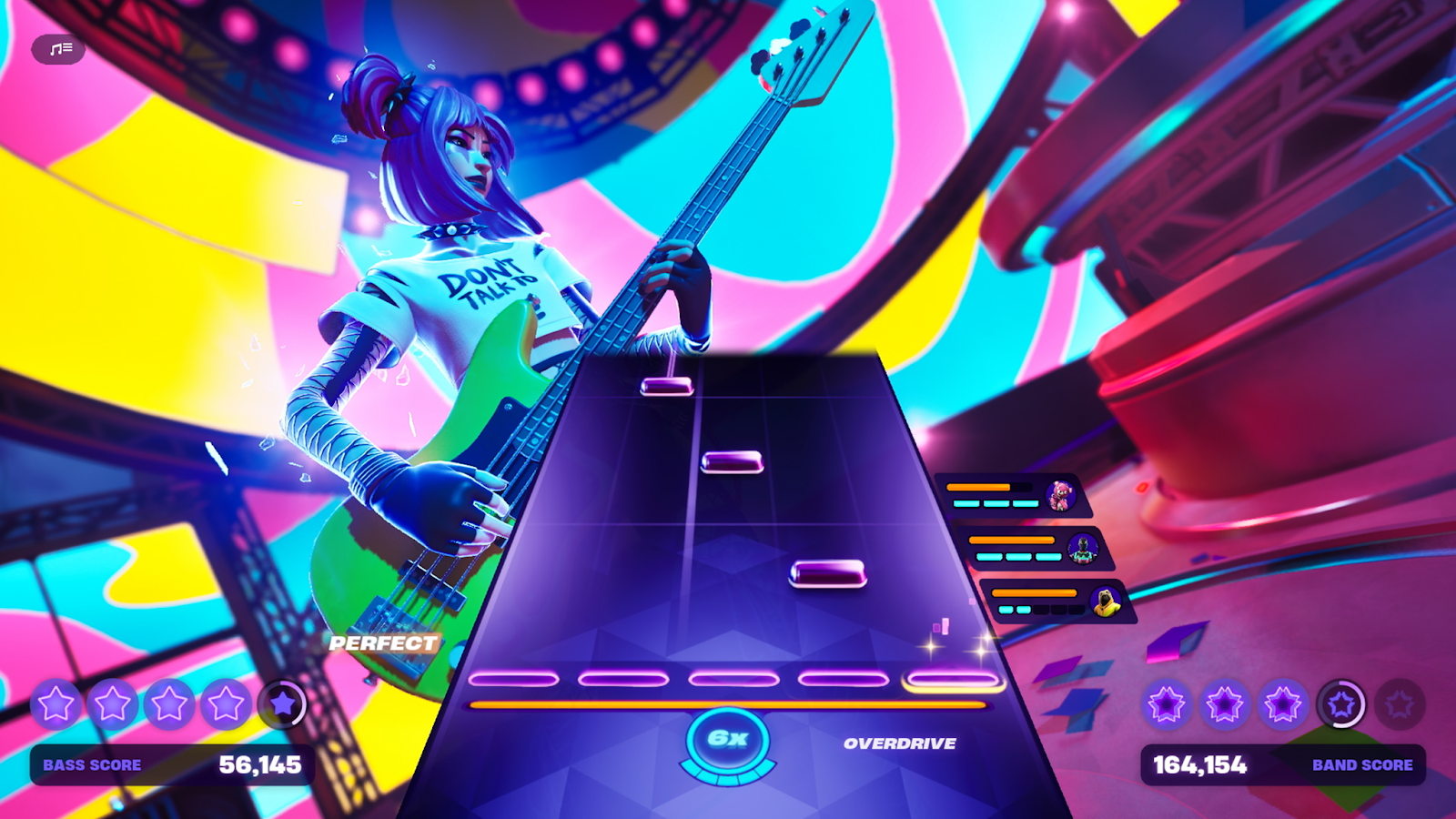 A screenshot from the game “Fortnite Festival.”