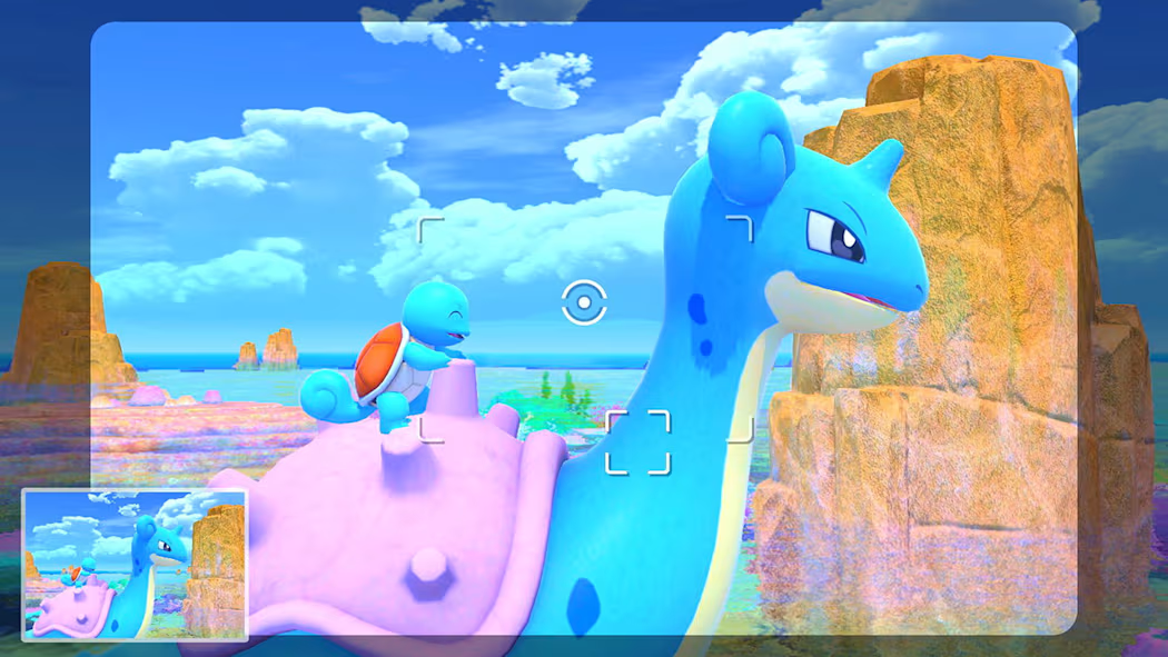 A screenshot from the game “New Pokémon Snap.”